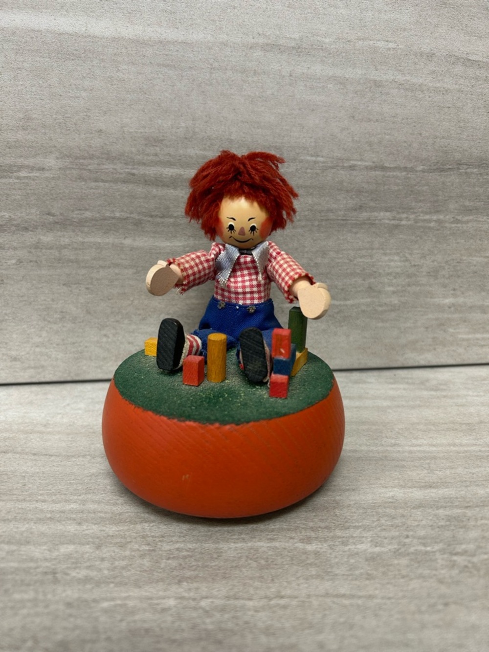 1971 Raggedy Ann Wood Music Box
